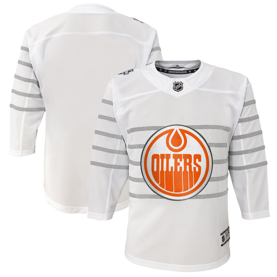 Cheap Youth Edmonton Oilers White 2020 NHL All-Star Game Premier Jersey